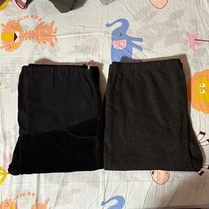 Two pairs of maternity pants Size: XL